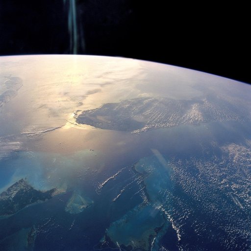 Florida and Bahamas in Sunglint