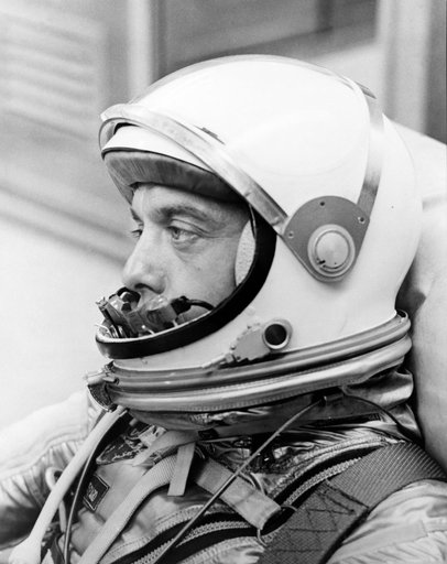 CLOSEUP VIEW - ASTRONAUT SHEPARD, ALAN - PRESSURE SUIT - MERCURY-REDSTONE (MR)-3 - CAPE