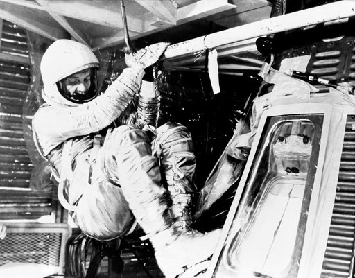 ASTRONAUT GLENN, JOHN H., JR. - INSERTION PRACTICE - MERCURY-ATLAS (MA)-6 - FRIENDSHIP "7" - CAPE