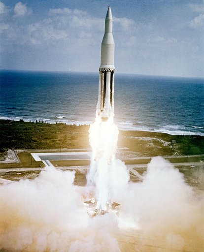 ARTIST CONCEPT - SATURN - LAUNCH - CAPE