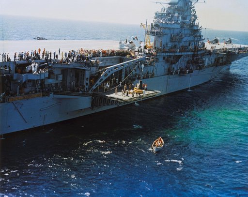 Recovery operations for the Mercury-Atlas 8 mission