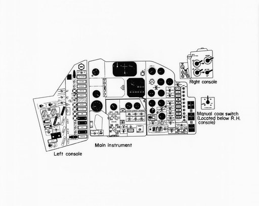 MERCURY SPACECRAFT - LINE DRAWING