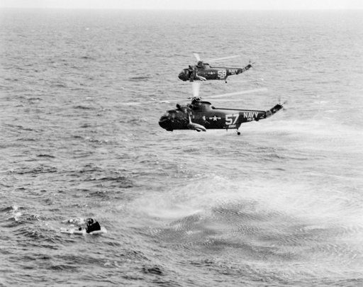 GEMINI-TITAN (GT)-3 - RECOVERY (HELICOPTER) - ATLANTIC