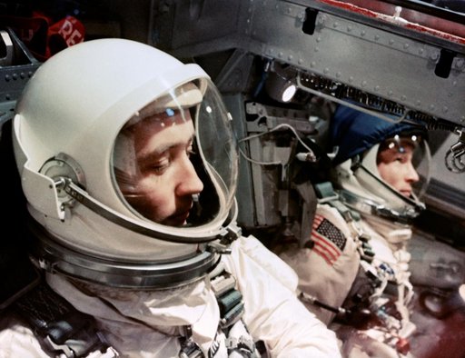GEMINI-TITAN (GT)-4 SPACECRAFT (S/C) (ATOP WHITE ROOM) - ASTRONAUT EDWARD H. WHITE II - MISC. - CAPE