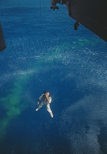 GT-5 Recovery Being Hoisted to Helicopter