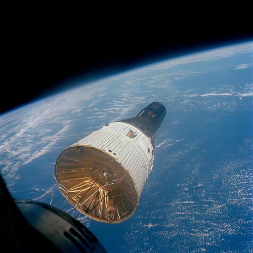 View of the Gemini 6 and Gemini 7 rendezvous