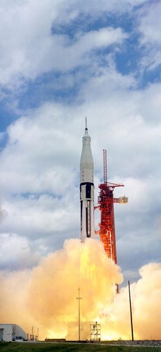 LIFTOFF - APOLLO/SATURN (A/S)-202 MISSION - KSC