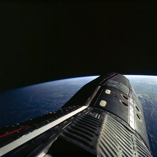 Gemini 12 spacecraft seen during EVA