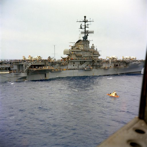 U.S.S. Bennington during recovery operations for Apollo 4