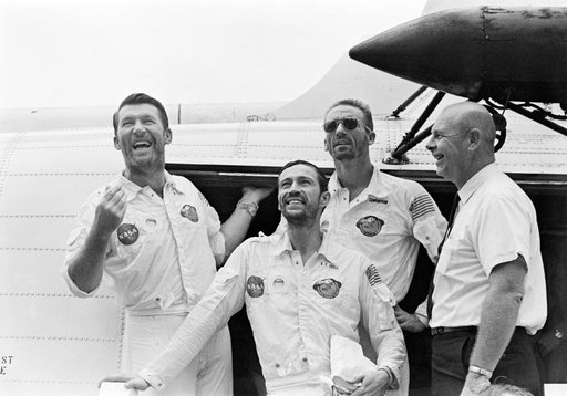 Apollo 7 crew post-flight