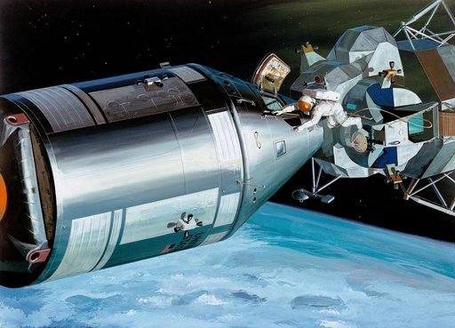 APOLLO 9 - ART CONCEPTS - EXTRAVEHICULAR ACTIVITY (EVA)