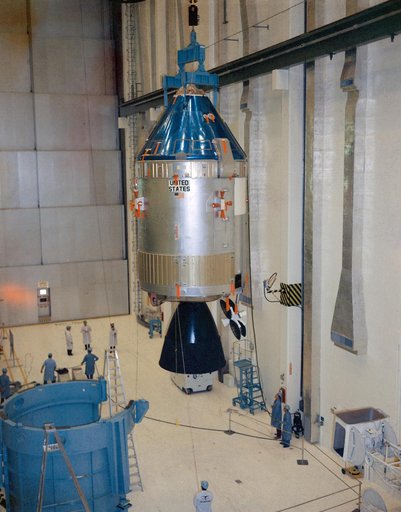 Interior view of KSC's Manned Spacecraft Operations Building