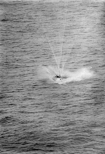 Apollo 9 Spacecraft - Touchdown - Atlantic Recovery Area