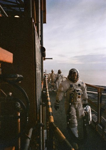 Apollo XI Crewmen - Prelaunch Countdown - Cape