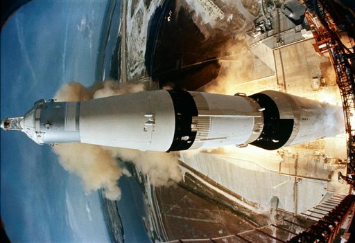 Liftoff of the Apollo 11 lunar landing mission