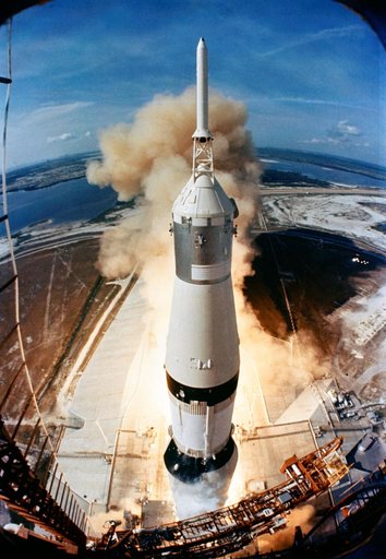 Liftoff of the Apollo 11 lunar landing mission