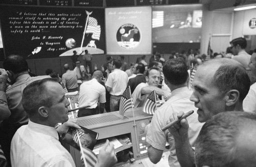 Mission Control Center (MCC) - Celebration - Conclusion - Apollo XI Mission - MSC