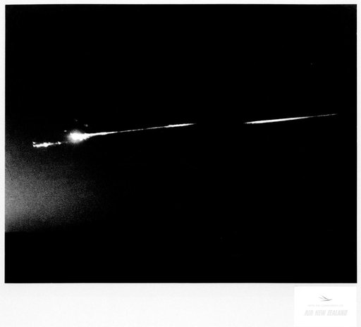 Apollo 13 Service Module and Lunar Module as entering Earth's atmosphere