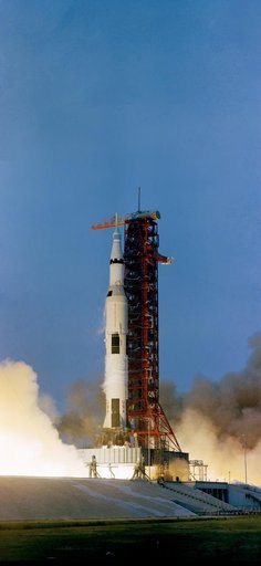LAUNCH - APOLLO 13 - LUNAR LANDING MISSION - KSC
