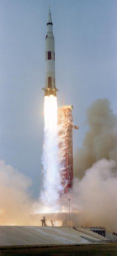 LAUNCH - APOLLO XIII - LUNAR LANDING MISSION - KSC
