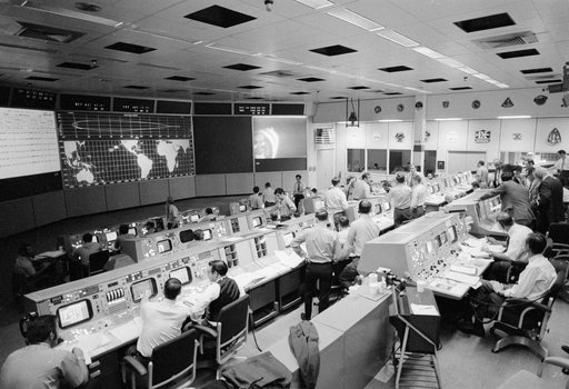 Overall view of Mission Control Center during Apollo 14