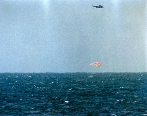 Mercury-Atlas (MA)-9 - "Faith 7" Spacecraft Splashdown - Pacific Ocean