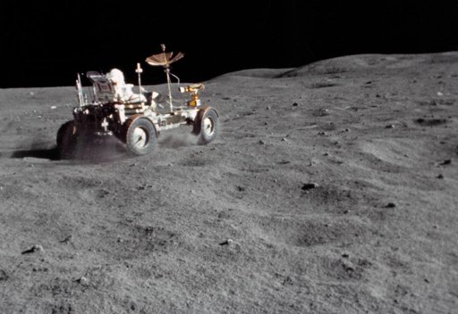 EXTRAVEHICULAR ACTIVITY (EVA)-LUNAR RVER VEHICLE(LRV) "GRAND PRIX" (APOLLO 16)