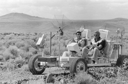 Apollo XVII - Crewmembers - Lunar Roving Vehicle (LRV) - Geological Field Trip - NV