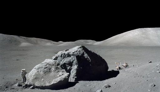 APOLLO XVII EXTRAVEHICULAR ACTIVITY (EVA) - SCIENTIST-ASTRONAUT HARRISON H. SCHMITT - MOON