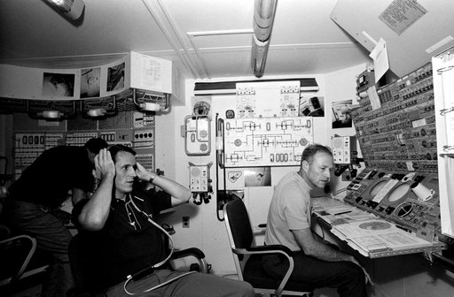 SKYLAB (SL)-3 CREW - TRAINING - ORBITAL WORKSHOP (OWS) TRAINER - JSC