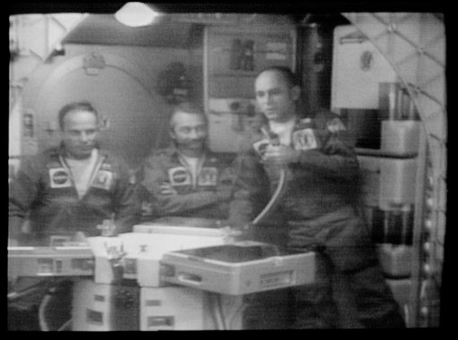 SKYLAB (SL)-3 CREWMEN  - IN-ORBIT PRESS CONFERENCE - JSC