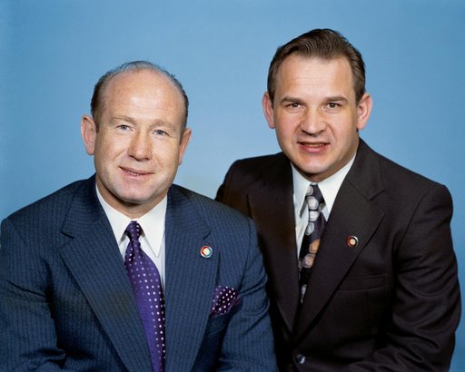 Portrait  - Cosmonauts Leonov, Aleksey A. and  Kubasov, Valeriy N.