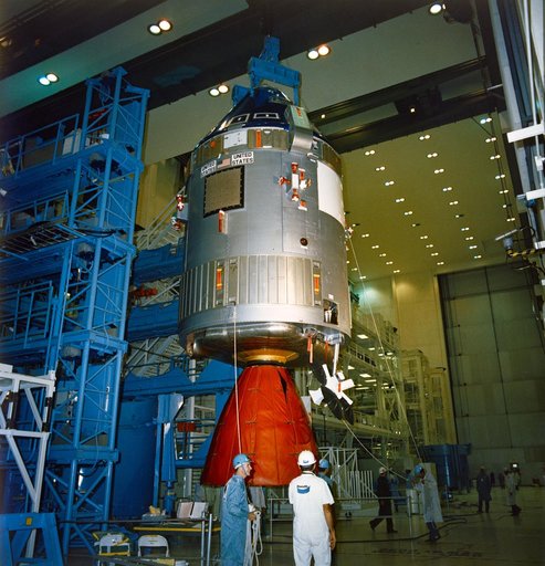 Apollo spacecraft for ASTP during prelaunch checkout
