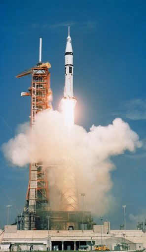 Launch of the Apollo spacecraft to begin ASTP mission