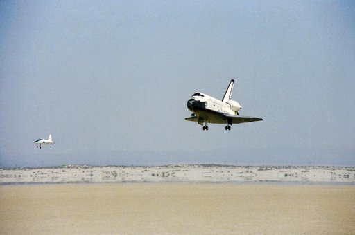 STS-1 - Landing View - Edwards AFB (EAFB), CA