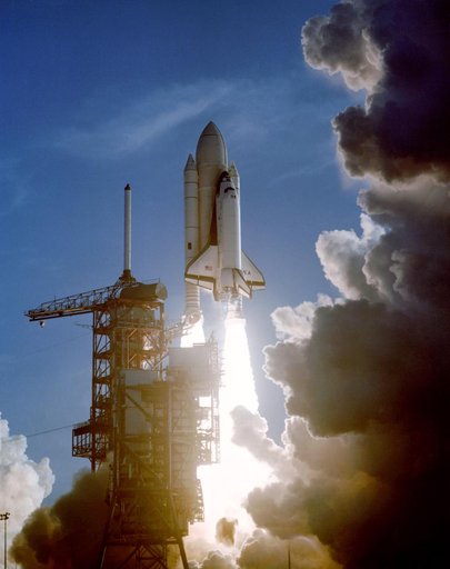 Launch Views - Columbia - STS-1 Mission - KSC