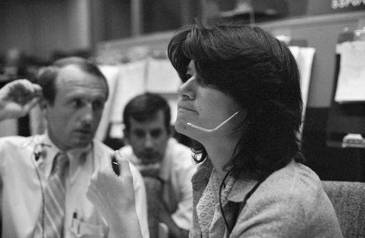 Astronaut Sally Ride - CapCom Console - STS-2 Simulation