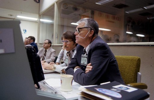STS-5 Mission Operations Control Room (MOCR) - Cox, John T. Dr. - JSC