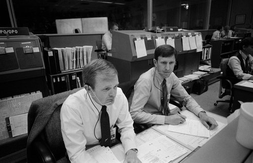 Mission Operations Control Room (MOCR) activities during STS-6 mission