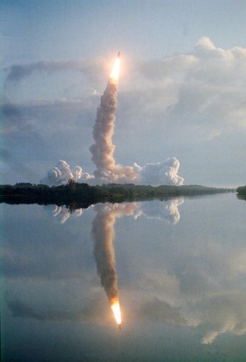STS-11 - Launch View - KSC