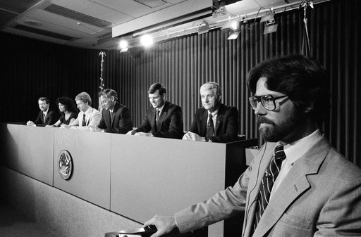 Press Conference - STS-41D (Preflight) - JSC