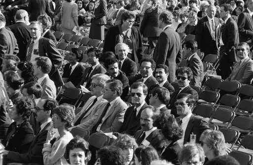 Memorial service at JSC for the Crew of STS 51-L