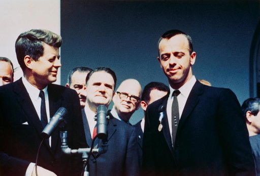 Astronaut Alan Shepard receives MASA Distinguished Service award