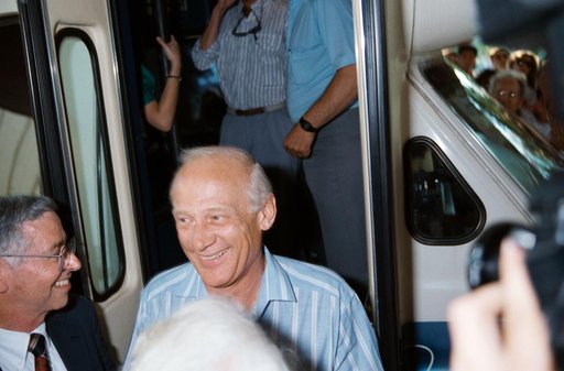 Former Astronaut Edwin E. Aldrin at Apollo 11 Twentieth Aniversary Picnic