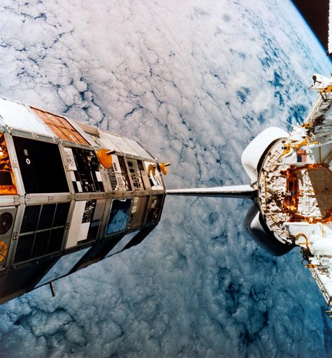 Photo from Space Shuttle Mission 41-C of the Long  Duration Exposure