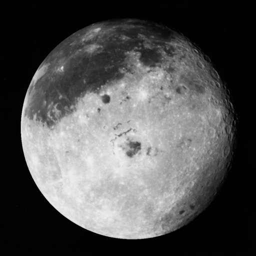 Moon taken by Galileo after completing its first Earth Gravity Assist