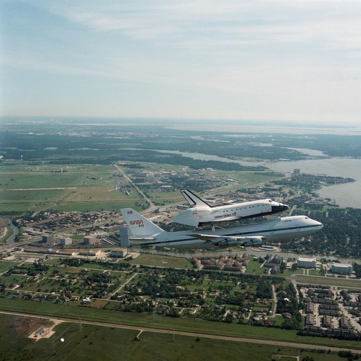 Air to air views of Endeavour, Orbiter Vehicle (OV) 105