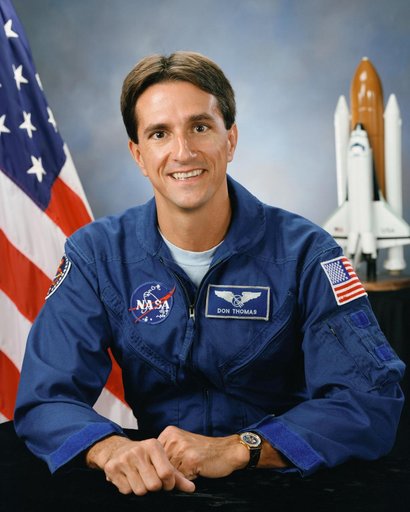 Official portrait of astronaut Donald A. Thomas