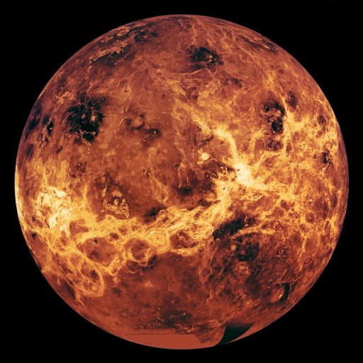 Global view of Venus from Magellan, Pioneer, and Venera data