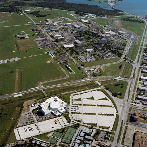 Aerial views of JSC site, Bldg 48 construction, and surrounding offsite areas